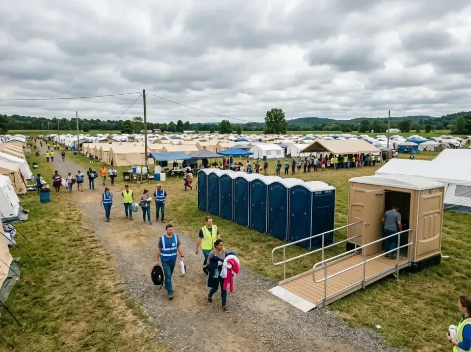 disaster-relief-camp-restrooms-010 — frequently asked questions, Dumpster & Portable Bathrooms Rental in Harvest, AL